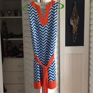 Orange and Blue Game Day Dress